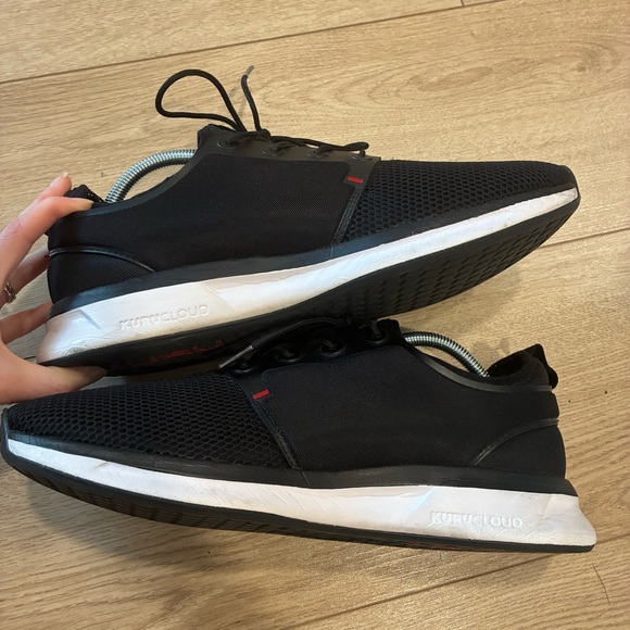 Kuru Men’s Atom Trail Sneaker Black Mesh Sneaker Running Shoe Size 11 - Picture 2 of 12